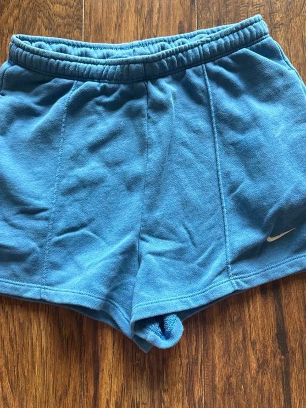 Nike Women's Teal Athletic Shorts with Swoosh